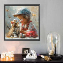 Load image into Gallery viewer, Diamond Painting - Full Round - Cute Big-Eyed Girl (40*40CM)