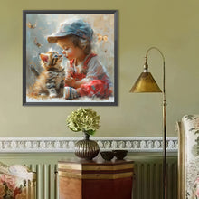 Load image into Gallery viewer, Diamond Painting - Full Round - Cute Big-Eyed Girl (40*40CM)