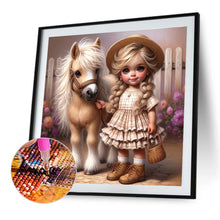 Load image into Gallery viewer, Diamond Painting - Full Round - Cute Big-Eyed Girl (40*40CM)