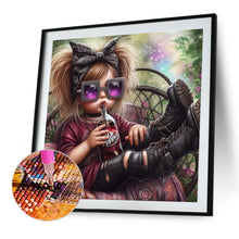 Load image into Gallery viewer, Diamond Painting - Full Round - Cute Big-Eyed Girl (40*40CM)
