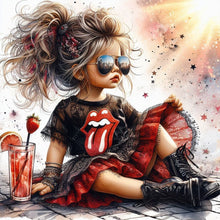 Load image into Gallery viewer, Diamond Painting - Full Round - Cute Big-Eyed Girl (40*40CM)