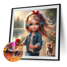 Load image into Gallery viewer, Diamond Painting - Full Round - Cute Big-Eyed Girl (40*40CM)