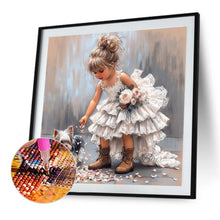 Load image into Gallery viewer, Diamond Painting - Full Round - Cute Big-Eyed Girl (40*40CM)