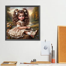Load image into Gallery viewer, Diamond Painting - Full Round - Cute Big-Eyed Girl (40*40CM)
