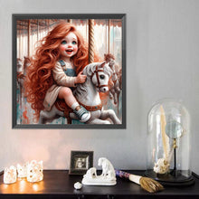 Load image into Gallery viewer, Diamond Painting - Full Round - Cute Big-Eyed Girl (40*40CM)