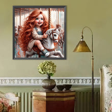 Load image into Gallery viewer, Diamond Painting - Full Round - Cute Big-Eyed Girl (40*40CM)
