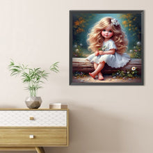Load image into Gallery viewer, Diamond Painting - Full Round - Cute Big-Eyed Girl (40*40CM)