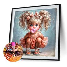 Load image into Gallery viewer, Diamond Painting - Full Round - Cute Big-Eyed Girl (40*40CM)