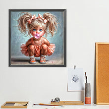 Load image into Gallery viewer, Diamond Painting - Full Round - Cute Big-Eyed Girl (40*40CM)