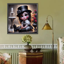 Load image into Gallery viewer, Diamond Painting - Full Round - Cute Big-Eyed Girl (40*40CM)