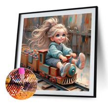 Load image into Gallery viewer, Diamond Painting - Full Round - Cute Big-Eyed Girl (40*40CM)