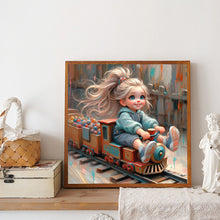 Load image into Gallery viewer, Diamond Painting - Full Round - Cute Big-Eyed Girl (40*40CM)