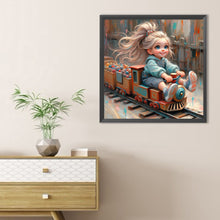 Load image into Gallery viewer, Diamond Painting - Full Round - Cute Big-Eyed Girl (40*40CM)