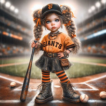 Load image into Gallery viewer, Diamond Painting - Full Round - Baseball Girl (40*40CM)