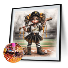 Load image into Gallery viewer, Diamond Painting - Full Round - Baseball Girl (40*40CM)
