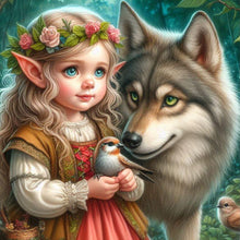 Load image into Gallery viewer, Diamond Painting - Full Round - Elf Girl (40*40CM)