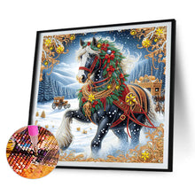Load image into Gallery viewer, 4pcs Partial Special Diamond Painting Set - Christmas Horse (40*40CM)