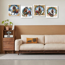 Load image into Gallery viewer, 4pcs Partial Special Diamond Painting Set - Christmas Horse (40*40CM)