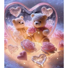 Load image into Gallery viewer, Diamond Painting - Full Round - Bear And Rose (35*40CM)
