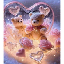 Load image into Gallery viewer, Diamond Painting - Full Round - Bear And Rose (35*40CM)
