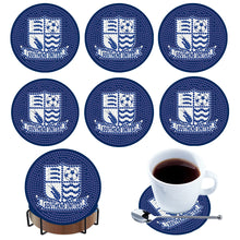 Load image into Gallery viewer, 6Pcs Wooden Football Club Diamond Painting Coasters DIY Coaster Diamond Dot Kits