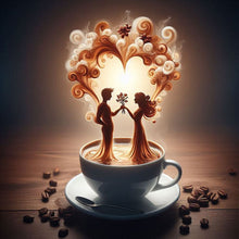 Load image into Gallery viewer, Diamond Painting - Full Round - Dancer On Coffee (40*40CM)