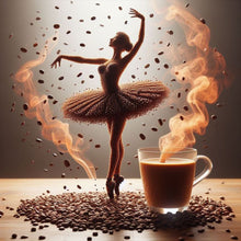 Load image into Gallery viewer, Diamond Painting - Full Round - Dancer On Coffee (40*40CM)