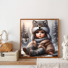 Load image into Gallery viewer, Diamond Painting - Full Round - Cute Big-Eyed Girl (30*30CM)