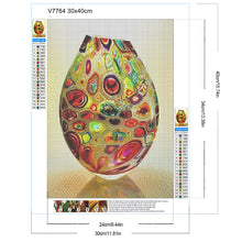 Load image into Gallery viewer, Diamond Painting - Full Round - Striped vase (30*40CM)