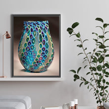 Load image into Gallery viewer, Diamond Painting - Full Round - Blue and green vase (30*40CM)
