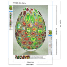 Load image into Gallery viewer, Diamond Painting - Full Round - Green spotted vase (30*40CM)