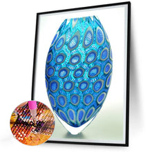 Load image into Gallery viewer, Diamond Painting - Full Round - Blue spotted vase (30*40CM)
