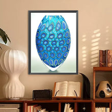 Load image into Gallery viewer, Diamond Painting - Full Round - Blue spotted vase (30*40CM)