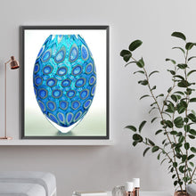 Load image into Gallery viewer, Diamond Painting - Full Round - Blue spotted vase (30*40CM)
