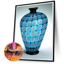 Load image into Gallery viewer, Diamond Painting - Full Round - Blue vase (30*40CM)