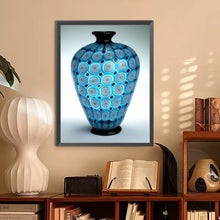 Load image into Gallery viewer, Diamond Painting - Full Round - Blue vase (30*40CM)