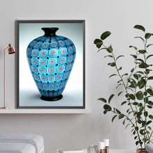 Load image into Gallery viewer, Diamond Painting - Full Round - Blue vase (30*40CM)