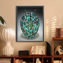 Load image into Gallery viewer, Diamond Painting - Full Round - Green vase (30*40CM)