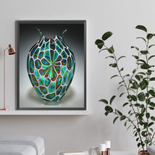 Load image into Gallery viewer, Diamond Painting - Full Round - Green vase (30*40CM)