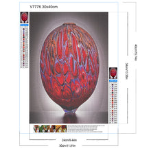 Load image into Gallery viewer, Diamond Painting - Full Round - Red vase (30*40CM)