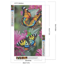 Load image into Gallery viewer, Diamond Painting - Full Round - Butterfly (30*50CM)