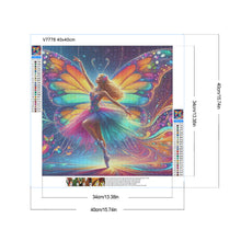 Load image into Gallery viewer, Diamond Painting - Full Round - Butterfly girl (40*40CM)