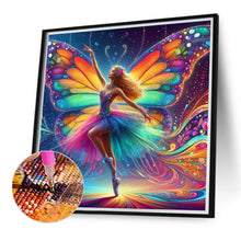 Load image into Gallery viewer, Diamond Painting - Full Round - Butterfly girl (40*40CM)