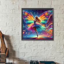 Load image into Gallery viewer, Diamond Painting - Full Round - Butterfly girl (40*40CM)