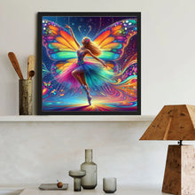 Load image into Gallery viewer, Diamond Painting - Full Round - Butterfly girl (40*40CM)