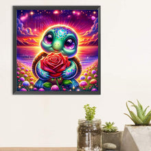 Load image into Gallery viewer, Diamond Painting - Full Round - Rose Turtle (30*30CM)