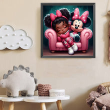 Load image into Gallery viewer, Diamond Painting - Full Round - Mickey Mouse Girl (40*40CM)
