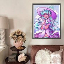 Load image into Gallery viewer, AB Diamond Painting - Full Round - Cute Witch (40*50CM)