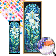 Load image into Gallery viewer, AB Diamond Painting - Full Round - Lily Glass Painting (30*90CM)
