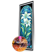 Load image into Gallery viewer, AB Diamond Painting - Full Round - Lily Glass Painting (30*90CM)